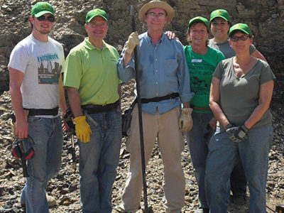 Stephen M. Miller on mission trip with his team.