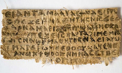 Papyrus about Jesus having a wife.