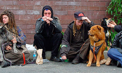 homeless people in San Francisco.