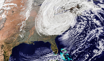NASA photo of Hurricane Sandy