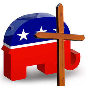 Republican logo and Cross