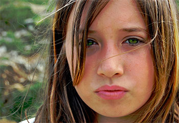 portrait of teen girl