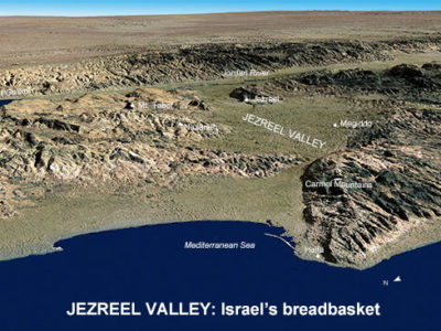 map of Jezreel Valley