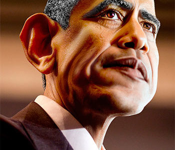 caricature of Barak Obama