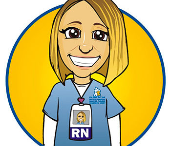caricature of a nurse