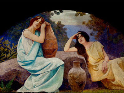 PAINTING OF WOMEN WITH WATER POTS