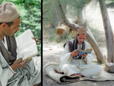 Man reading Quran