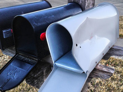 Smashed mailbox