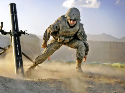 mortarman in Afghanistan