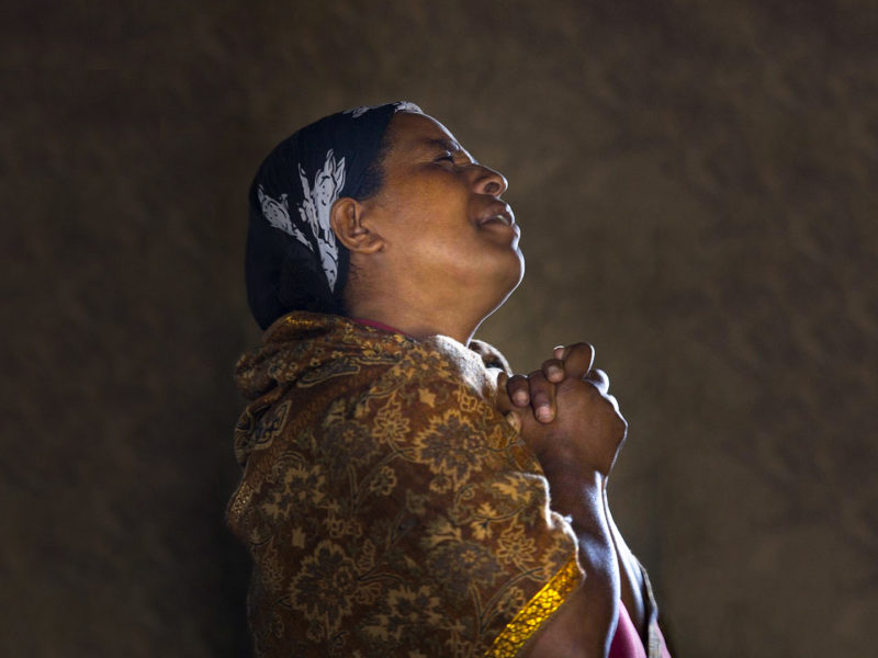 Woman of Ethiopia praying