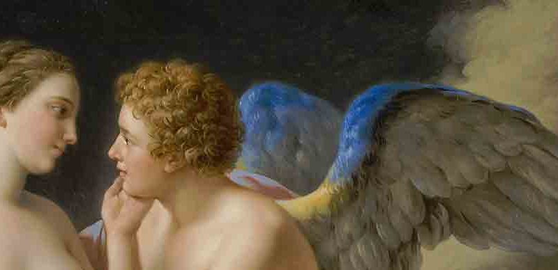 angel and woman