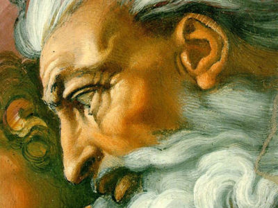 Painting of God by Michelangelo