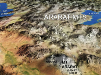 map of Ararat mountains
