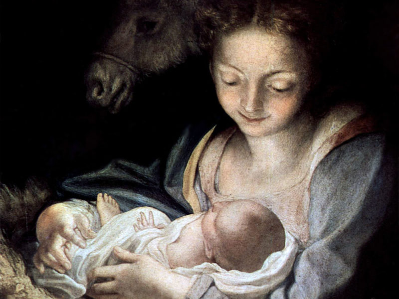 Painting of Mary and Baby Jesus