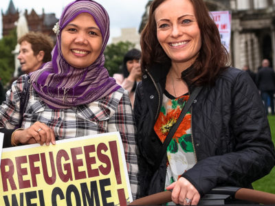 Welcoming refugees in Belfast
