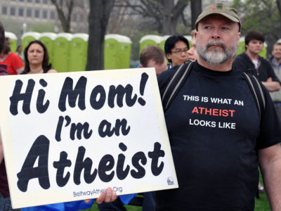 Atheists at rally
