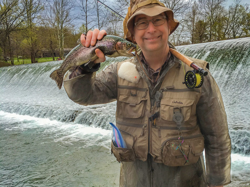 Stephen M. Miller with trout