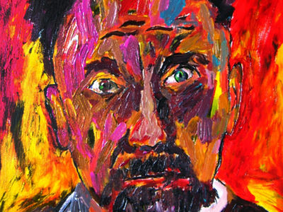 Painting of Ezra Pound