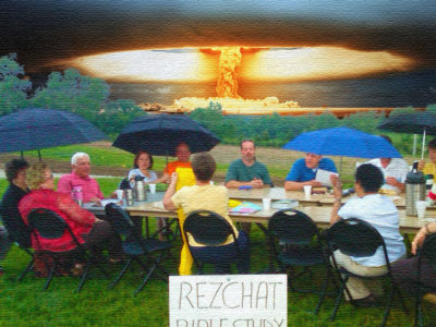 Bible study with nuclear explosion