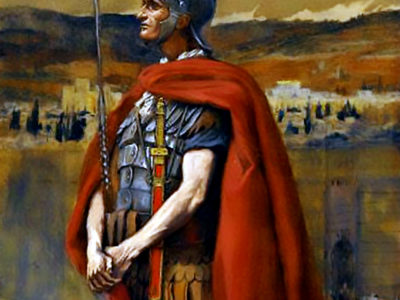 Painting of Roman soldier by James Tissot