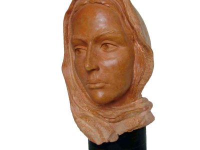 Bust of woman representing the Virgin Mary