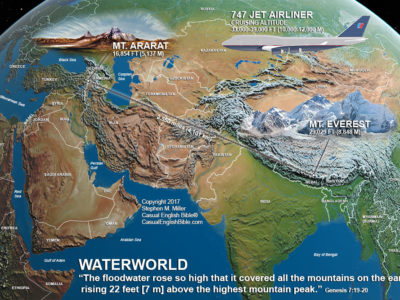 map of height of Noah's Flood