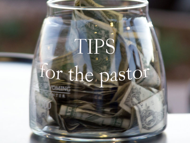 tips jar for preacher