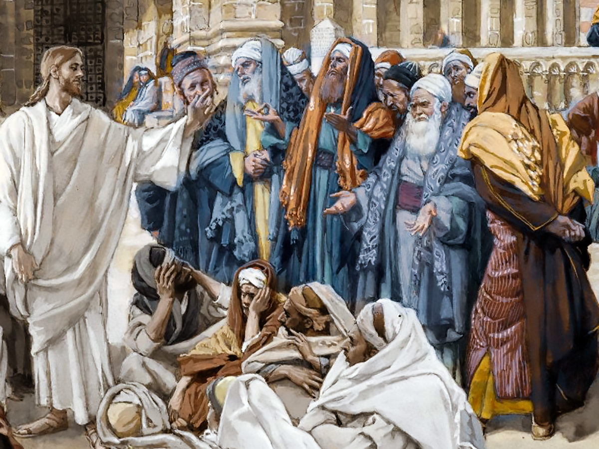 *Donne-nous aujourd'hui notre Pain de ce jour : Parole de DIEU* : Homélie et vidéo de la Sainte Messe - Page 17 Jesus-and-scholars-at-temple-by-james-tissot-1200x900