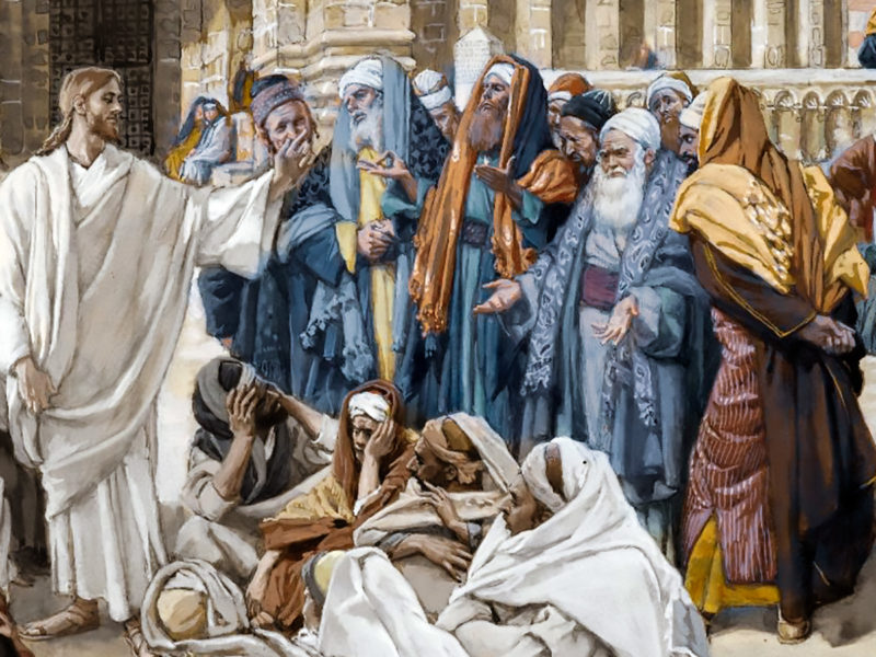 Jesus teaching in Jerusalem Temple