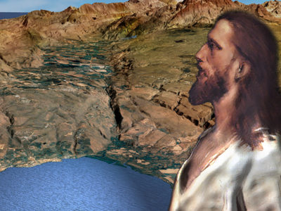 art of Jesus by the Sea of Galilee