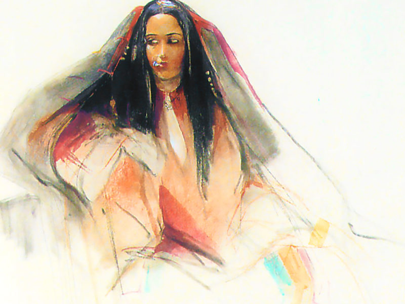 Painting of woman