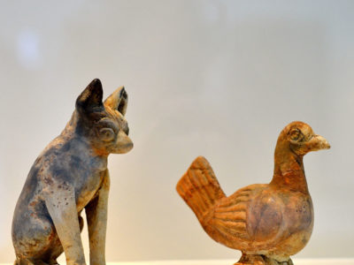 Roman Empire ceramic of dog and dobe