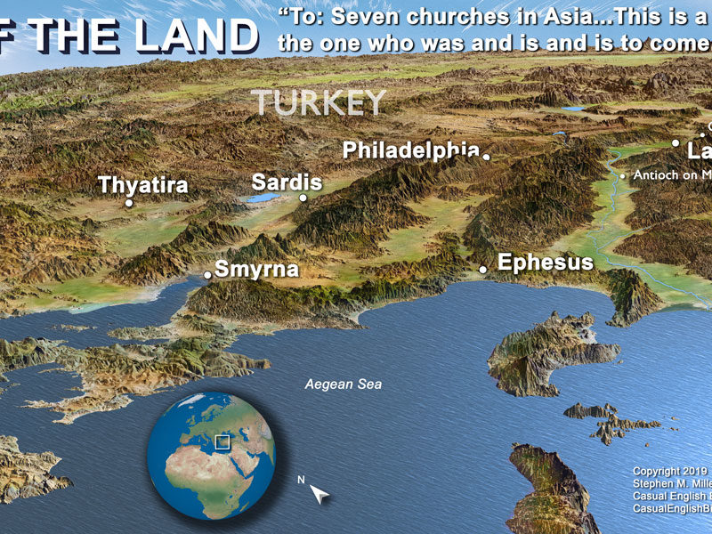 map of seven churches of Revelation