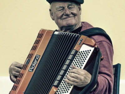 Man with accordion