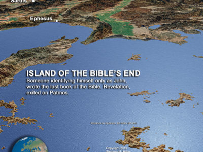 map of Patmos copyright Stephen M. Miller