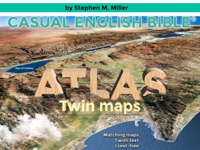 Cover of Casual English Bible Atlas, Twin Maps Edition