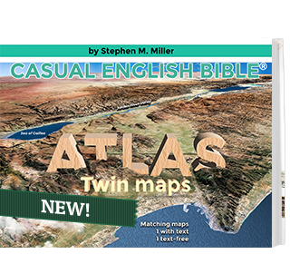 Cover Casual English Bible Atlas, Twin Maps Edition