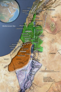 map of Edom, Judah, Israel for Obadiah in Casual English Bible
