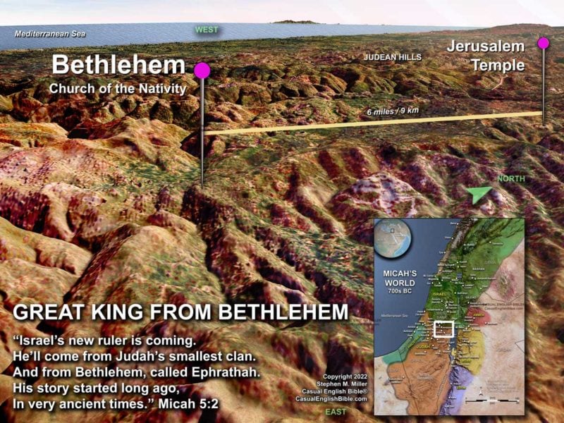 Map of Bethlehem, Casual English Bible