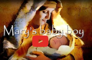Cover for video about the birth of Jesus, "Mary's baby boy," from the Casual English Bible
