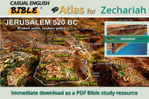 Promo cover for Zechariah maps - Casual English Bible